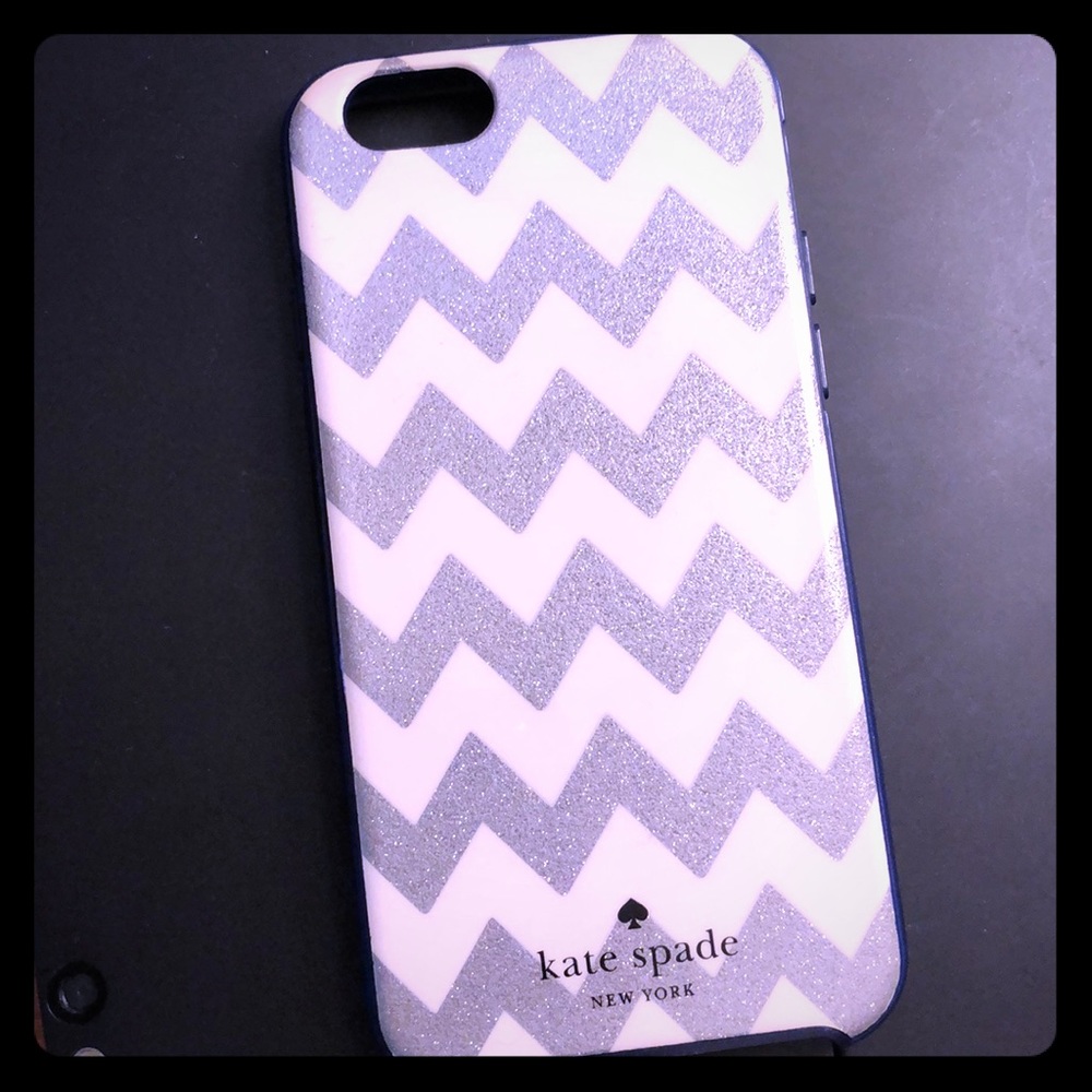 Kate Spade iPhone 6s case navy, silver, white